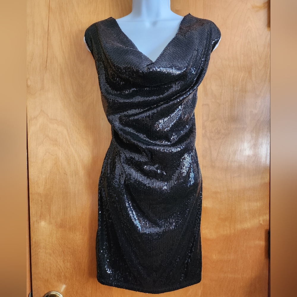 Sequins Mini Dress Stretch - Picture 2 of 14